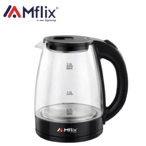 MFLIX MEK-218GL Double Layer Electric Kettle | 1.8L Cordless & Safe Touch