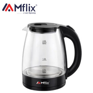MFLIX MEK-218GL Double Layer Electric Kettle | 1.8L Cordless & Safe Touch