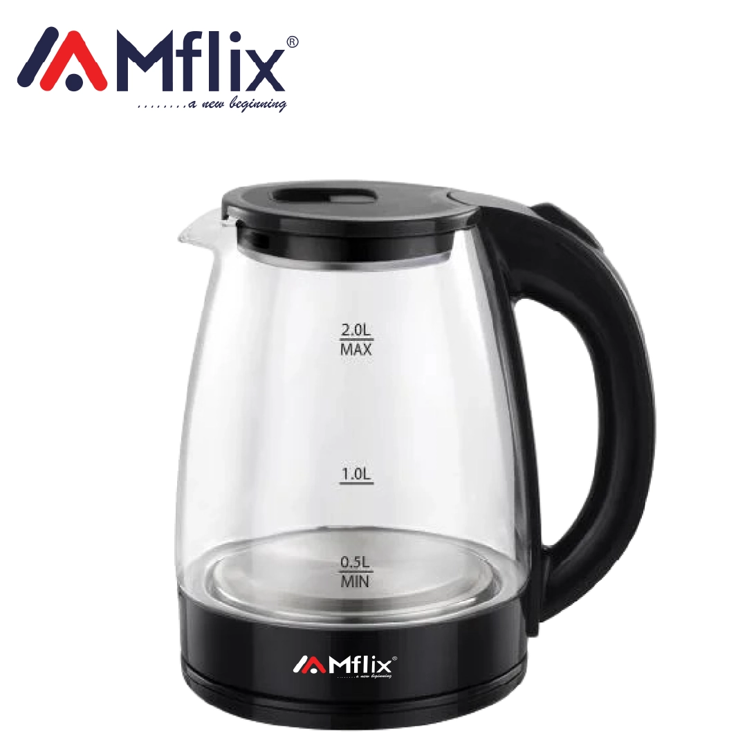 MFLIX MEK-218GL Double Layer Electric Kettle | 1.8L Cordless & Safe Touch