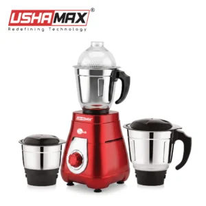 USHAMAX GRINDEX Mixer Grinder | 1100W Pure Copper Motor with 3 SS Jars