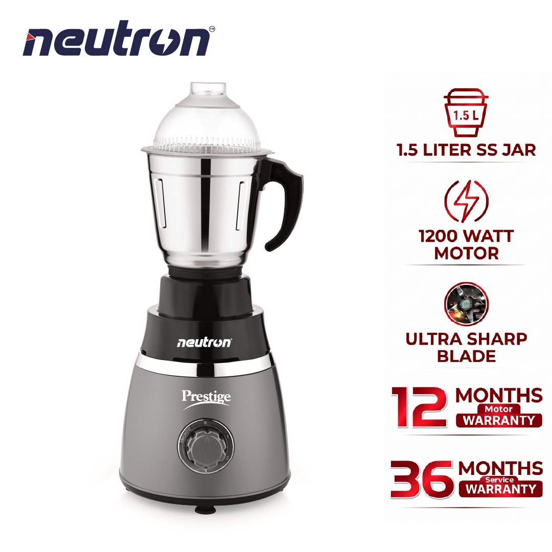Neutron SILVION Mixer Grinder | 1200W Heavy-Duty Pure Copper Motor - Image 3