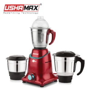 USHAMAX AURIXIS Mixer Grinder | 1100W Pure Copper Motor with 3 SS Jars
