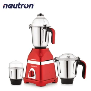 NEUTRON NBL-ROMA 300 Mixer Grinder - 1400W | Pure Copper Motor, 3 Jars (22,000 RPM)