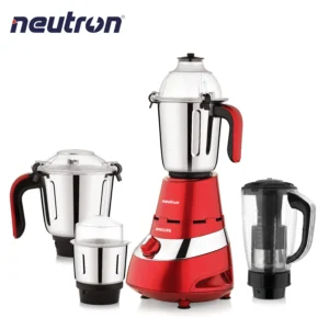 NEUTRON NBL-FERRARI PRO Mixer Grinder - 1400W | Pure Copper Motor, 4 Jars (22,000 RPM)