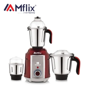 MFLIX MBL-ELITE PRO Mixer Grinder 2000W | Ultimate Pure Copper Motor, 3 Jars