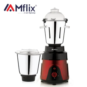 MFLIX MBL-ALPHA XXX Commercial Mixer Grinder 2200W | Ultimate Pure Copper Motor, 2 Jars