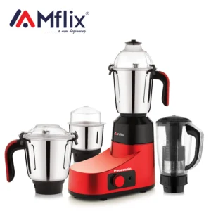 MFLIX MBL-BLENDEX Mixer Grinder - 1700W | Pure Copper Motor, 4 Jars (26,000 RPM)