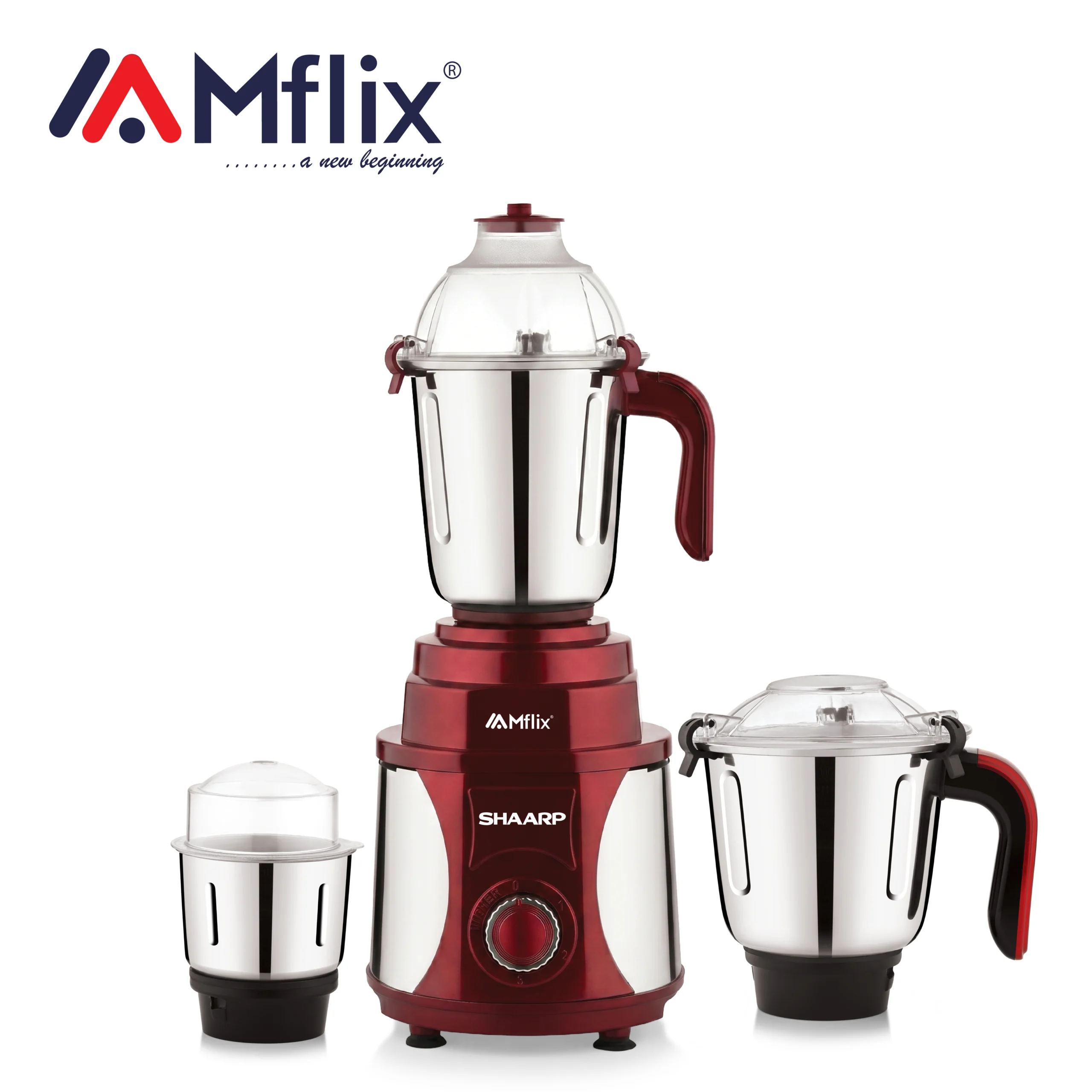 MFLIX MBL-ROTEXA Mixer Grinder 1800W | Pure Copper Motor, 3 Jars (26,000 RPM) - Image 2