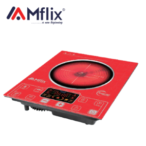 MFLIX MIC-C9 Digital Infrared Cooker - 2200W | Any Pot Supported, Big Display & Red Glass Top
